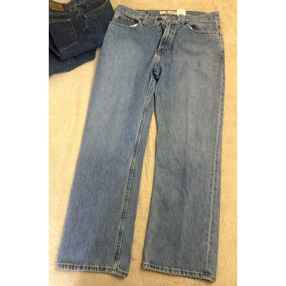Men's GAP Jeans 34 x 32 Easy Fit Lot of 2 Blue 100% Cotton Made in Mexico - Picture 2 of 12
